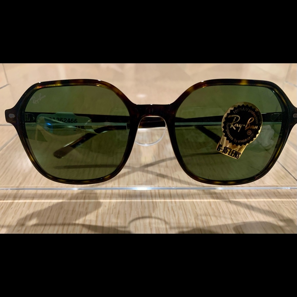RAY BAN JOHN SUNGLASSES 100% UV PROTECTION CASE & CLEANING CLOTH INCLUDED